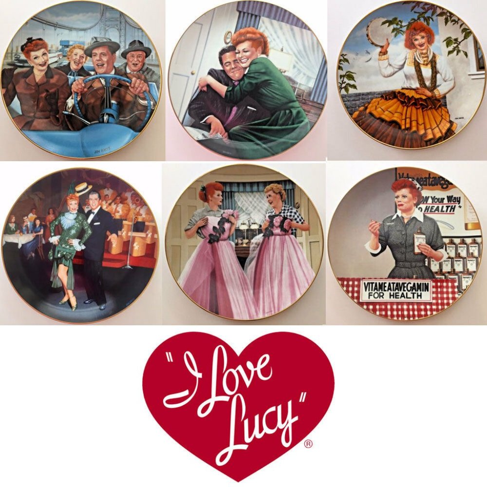 I Love Lucy Collector Plates Mint